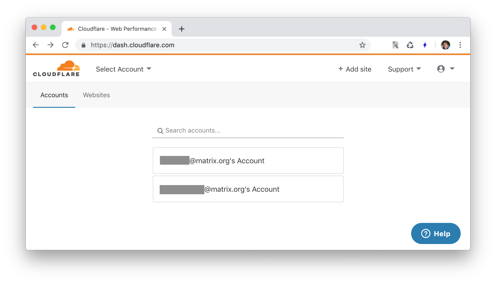 Cloudflare login UI